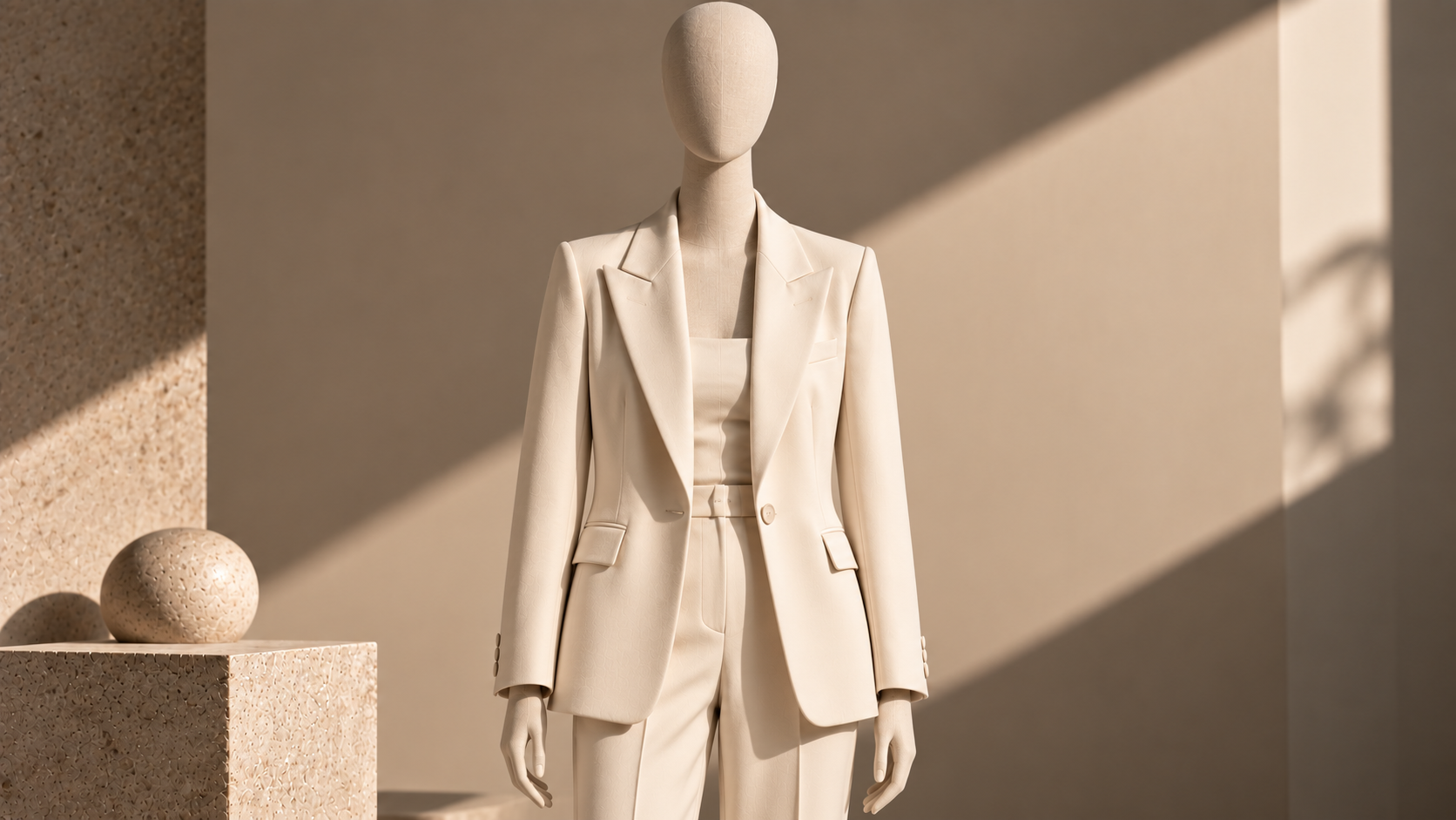 Product before — clean mannequin studio capture